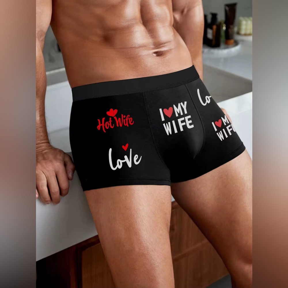 'I Love My Wife' Men's Boxer Briefs